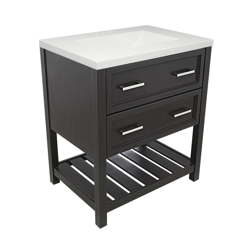 Red Barrel Studio® 31'' Single Bathroom Vanity with Engineered Quartz